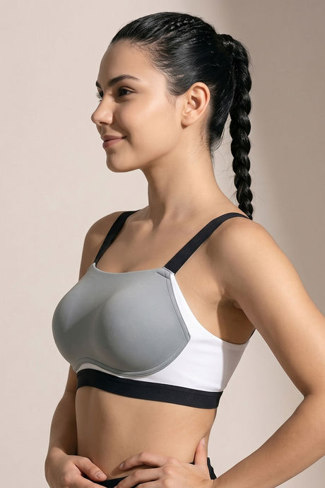 Zelocity High Impact Quick Dry Sports Bra- Wild Dove — image 5